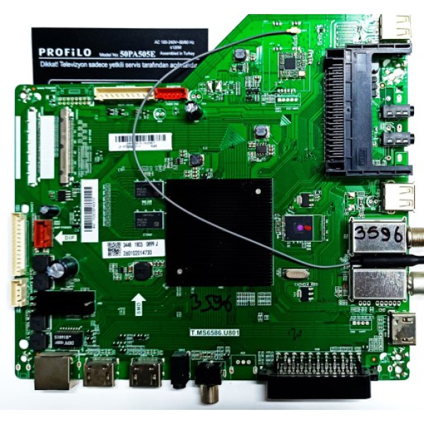 PROFİLO , T.MS6586.U801 , MAC:702ED97AEE33  , PROFİLO 50PA505E  ANDROİD 4K ANAKARTI , 