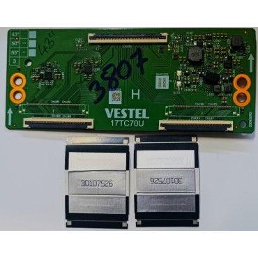 VESTEL , 17TC70U , 23763161 , 28972947 , 43" , VESTEL , SEG , REGAL , Hİ-LEVEL , TCON KARTLARI , LOGİC BOARD, T-CON BOARD, T-CON ADRES KARTI, TCON BOARD