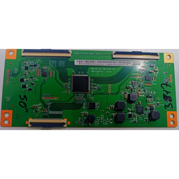 CCPD-TC495-008 , V4.0 , 50" T-CON KARTI , LOGİC BOARD , T-CON BOARD , T-CON ADRES KARTI  ,TCON BOARD.