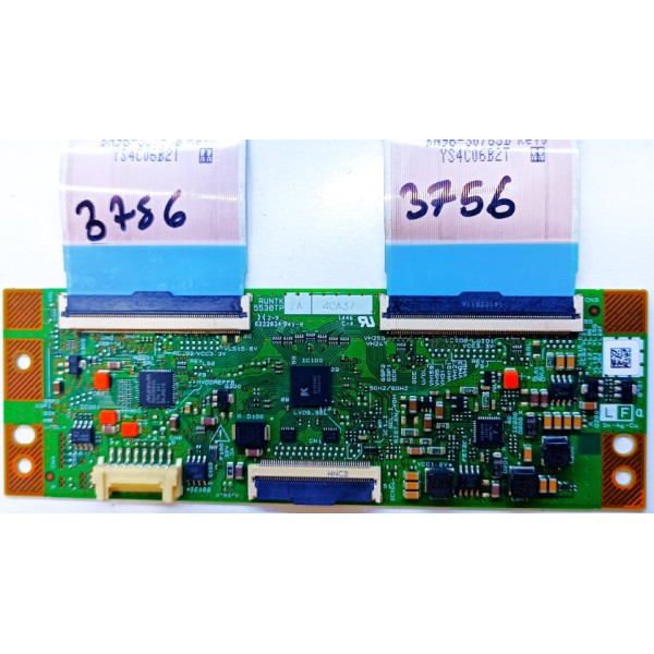 RUNTK , 5538TP , 5538TP ZA 4CA37 , 4CA37 ,  LOGİC BOARD, T-CON BOARD, T-CON ADRES KARTI, TCON BOARD, TCON ADRES KARTI.
