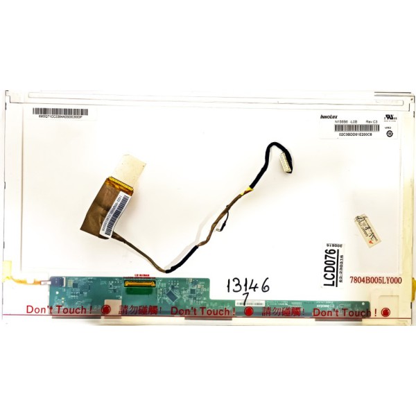 INNOLUX , N156B6-L0B REV.C3 , LED PANEL , 15.6 LED EKRAN , HATASIZ ORJİNAL LVDS DATA KABLOSU İLE BİRLİKTE VERİLECEKTİR.