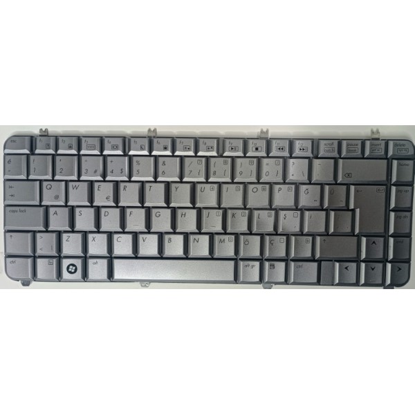 HP QT6A , QT6D , 7F0884 Klavye (Gümüş) . HP TÜRKÇE ORJİNAL ÇIKMA.