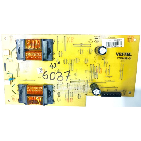 VESTEL , SEG , REGAL , 17INV06-3 , 10077694 , 23022894 , VESTEL , SEG , REGAL , 42" LCD İNVERTÖR KARTI , VESTEL LCD 106 İNVERTER KARTI.