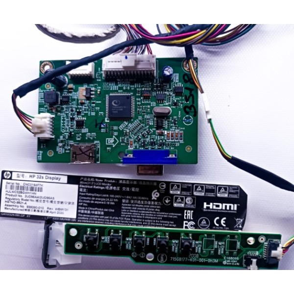 HP 32S DİSPLAY ANA KARTI , 715G9193-M0B-000-0H4K , HP 32" MONİTÖR ANA KARTI , HP 82 EKRAN MONİTÖR ANA KARTLARI.
