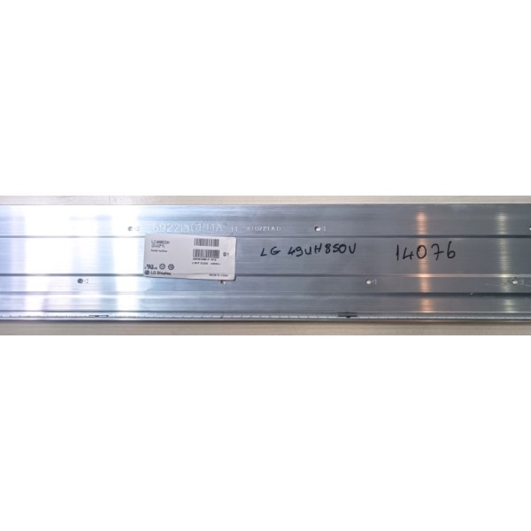 LG , 49UH850V , LED BAR , 6922L-0194A , 49" V16 AS1 2476 REV 1.2-1 R-Type , 49" V16 AS1 2475 REV 1.2 1 L-Type , LC490EQH-DJF1 , LG ORJİNAL ÇIKMA LED BAR TAKIMLARI.