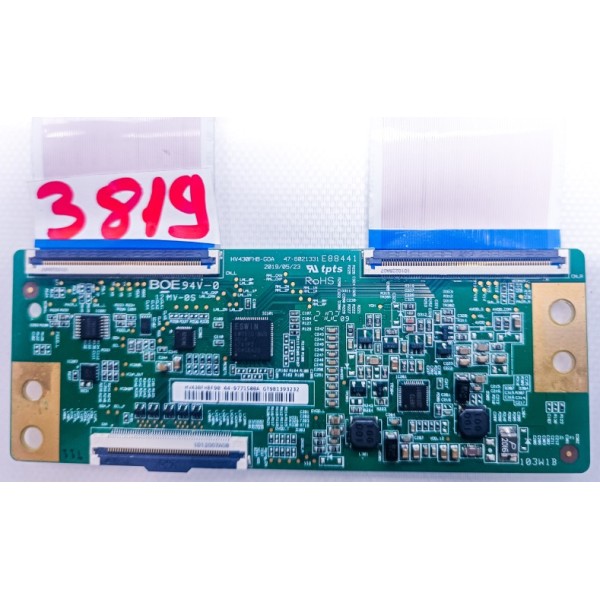 BOE , HV430FHB-GOA , 47-6021331 , 12MV-0S , 43" , TCON KARTLARI , T-CON KARTLARI , ADRES KARTLARI.