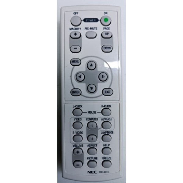 NEC , RD-427E , VT490 , NP300 , NP500 ,  VT59 ,  VT700 , NP500WS , VT49 , VT580 , NP600 ,NEC PROJEKTÖR SIFIR KUMANDASI.