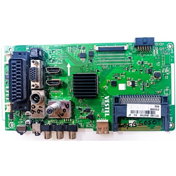 VESTEL ,SEG , REGAL , FİNLUX , 17MB140 , 102111627 , 23427846 , 40" , VESTEL 40FB5050 ANA KARTI , VESTEL ,SEG , REGAL , FİNLUX , ANA KARTLARI.