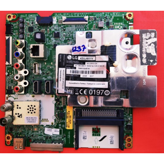 LG , EAX67166104(1.0) , EBL61841001 , PZC110 63871004 , LG 43UJ651V-ZA MAİN BOARD , LG 43UJ651V-ZA ANA KART