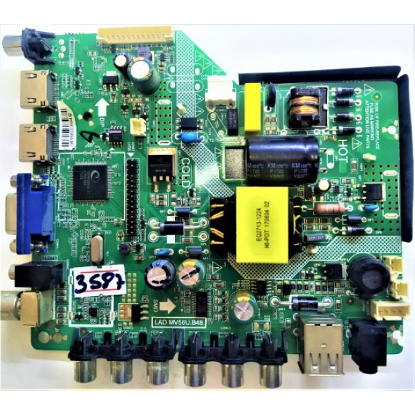 DREAMSTAR , LAD.MV56U.B48 , LG-RE01-170731-JP02 , R41-LE56B4-MA-33 , DZJ1707 , ÜNÜVERSAL MAİN VE POWER BOARD , ÜNÜVERSAL LED TV BESLEME VE ANA KARTI.
