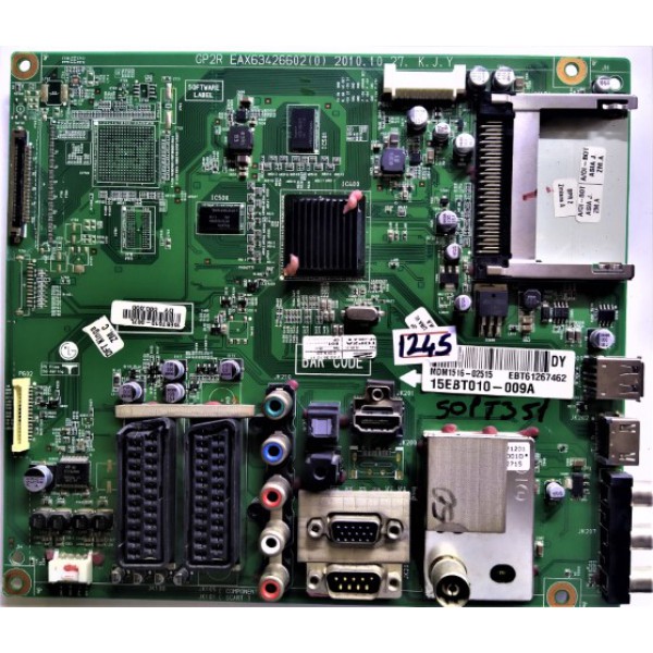 LG , EAX63426602(0) , EBT61267462 ,15EBT010-009A , LG 50" PLAZMA MAİN BOARD , LG PLAZMA ANA KARTLARI , LG 50PT351 ANA KART.