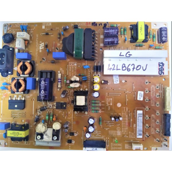 LG , EAX65424001(2.4) ,REV3.0 , EAX65424001 (2.4) ,  REV3.0 , LGP42-14LPB , LG 42LB670V POWER BOARD ,  LG 42LB670V  BESLEME KARTI .