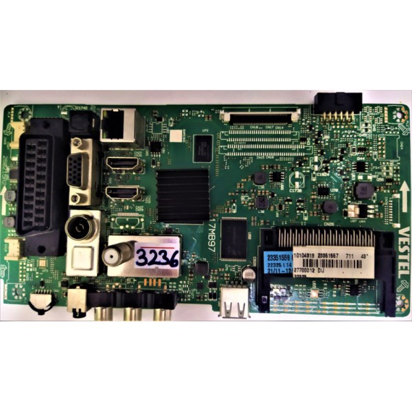VESTEL , SEG , REGAL , Hİ-LEVEL ,17MB97 ,10104318 , 23351557 , 260215R2 , PANEL VES430UNDL-2D-N12 , SEG 43" ANA KART , SEG 43SC7600 43" SMART LED TV ANA KARTLARI.