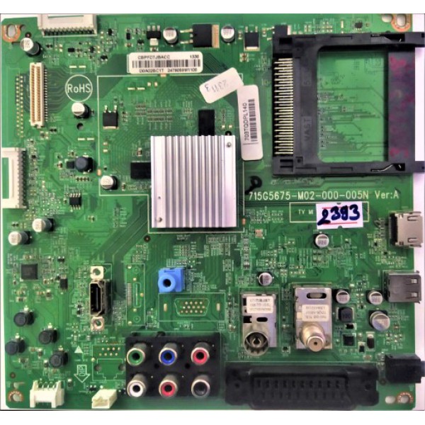 PHILIPS , 715G5675-M02-000-005N VER:A , 703TQDPL140 , PHILIPS 39PFL3108K/12 MAİN BOARD ,  PHILIPS 39PFL3108K/12 ANA KART.