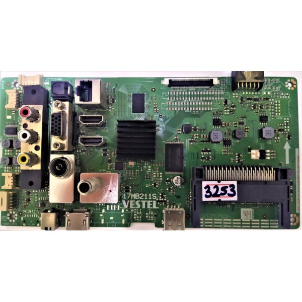 VESTEL, SEG , REGAL , Hİ-LEVEL ,17MB211S , 23634361 , 10125675 , 240817R1 , VESTEL 49F9500 MAİN BOARD ,  VESTEL 49F9500 ANA KART.