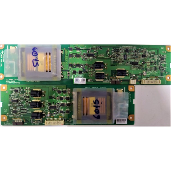 LG , PHILIPS LCD , 6632L-0197D , LC370WX1 (MASTER) , YPNL-T010G , 6632L-0198D , LC370WX1(SLAVE) , YPNL-T010H REV05 , İNVERTER BORD TAKIM.