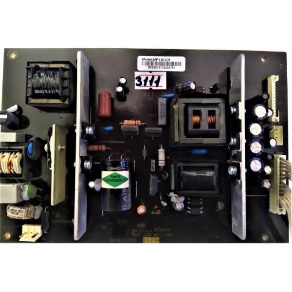 PREMİER ,SUNNY , AXEN , MP116-CH , REV:1.1 , KB-3151C , R28011355 , PREMİER POWER BOARD , PREMİER LCD BESLEME KARTI.