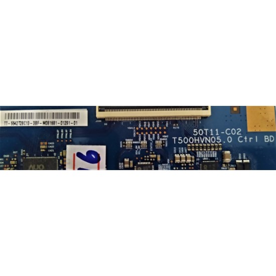 AUO , 50T11-C02 , T500HVN05.0 , CTRL BD , TT5542T28C13 , LOGİC BOARD , T-CON BOARD , T-CON ADRES KARTI , TCON BOARD , TCON ADRES KARTI.