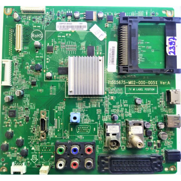 PHILIPS , 715G5675-M02-000-005X VER:A ,715G5675-M02-000-005X ,  703TQDPL151 , CBPFD7JBX2C , Philips 40PFL4308/12 MAİN BOARD , Philips 40PFL4308/12 ANA KARTI.