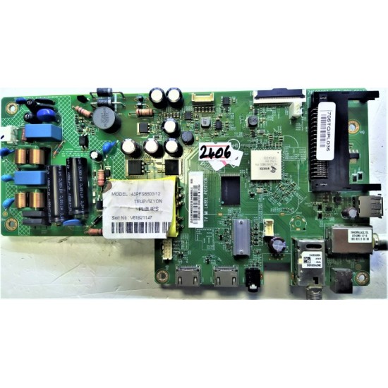 PHİLİPS , 715G9287-C0D-001-004T , 705TQIPL035 , PHILIPS 43PFS5503/12 , PHILIPS 43" MAİN BOARD , PHILIPS 43" ANA KART.