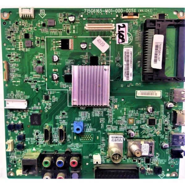 PHILIPS , 715G6165-M01-000-005X , (WK:1343) , 703TQEPL087 , E0A02B46T , PHILIPS 42PFK6309/12 ANA KART , PHILIPS  47PFK6309/12 MAİN BOARD , PHILIPS LED ANA KARTI , 