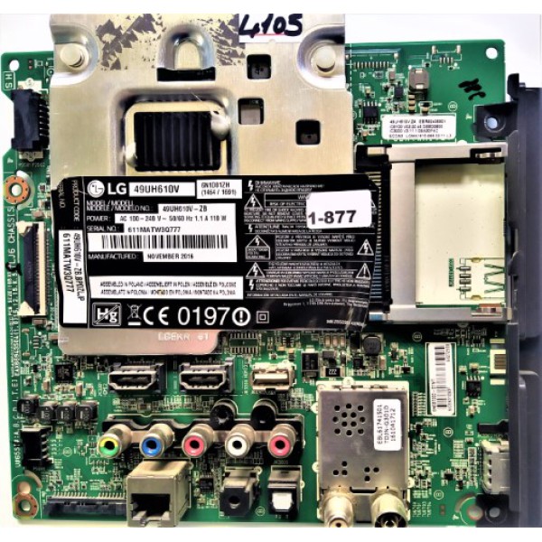 LG , EAX66943504(1.0)15 , EBR82406801 , EBR 82406801 , LG 49UH610V ZA , LG 49UH610V ZA MAİN BOARD , LG 49UH610V ANA KART.