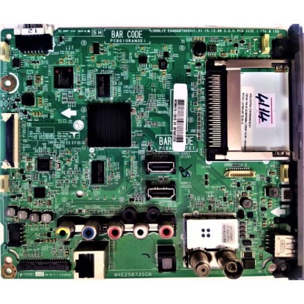 LG , EAX66873003(1.0) , EBR82603021 , LG 43LH570V MAİN BOARD , LG 43LH570V ANA KART , LG 43" LED ANA KARTI , (TAMİRSİZ).