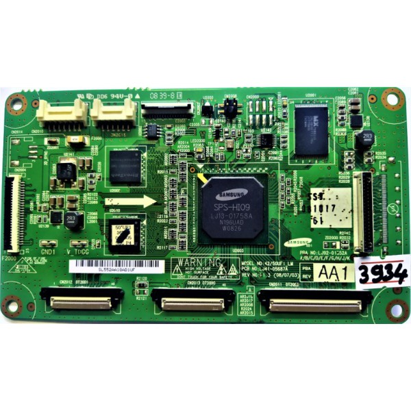 SAMSUNG , LJ92-01552A , 42/50UF1_LM , LJ41-05687A , AA1 , SL552AA ,  LOGİC BOARD , T-CON BOARD , T-CON ADRES KARTI , TCON BOARD , PLAZMA T-CON.