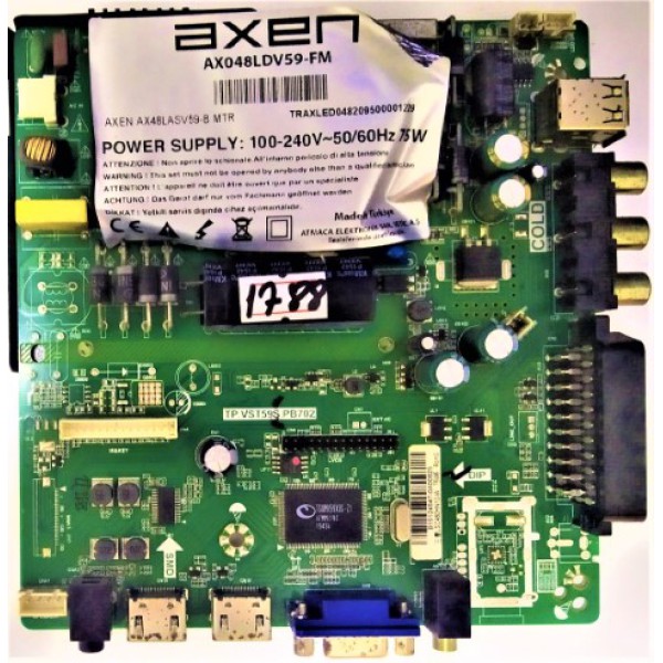 SUNNY , AXEN , WOON ,SHEEN , TP.VST59S.PB702 , LSC480HN10-W , SUNNY , AXEN , WOON ,SHEEN  , 048LDV59-FM MAİN VE POWER BOARD , SUNNY , AXEN , WOON ,SHEEN  , AX048LDV59-FM BESLEME ANA KART. 