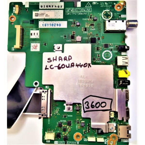 SHARP , QPWBXG738WJN1 , (QKITPG738WJN1) , KG738FM , G738WE01 ,  16NFN02 , RB299WJ , SHARP LC-60UA440X ANA KART ,  SHARP LC-60UA440X MAİN B0ARD.