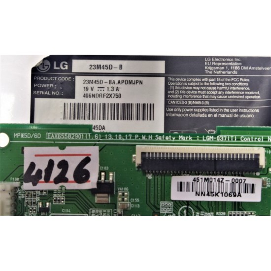 LG , EAX65582901(1.6) , LGM-037(T) , 451M014Z-0007 , NN45K1069A , LG 23M45D-B MONİTÖR ANA KARTI , LG 23" MONİTÖR MAİN BOARD , LG 23" ADAPTÖR GİRİŞLİ  ANA KART.