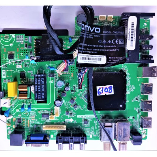 NORDMENDE , ONVO , TP.SK506S.PB802 , EX016032-Y6418 , ONVO , NORDMENDE 32"  43" ANA KARTI , ONVO OV32F152 ANA KART ,ONVO OV43250 , ONVO 32" 43"  SMART  ANDROİD ANA KART.