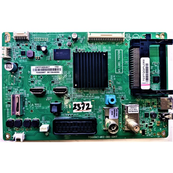 PHILIPS , 715G6947-M02-000-004Y , 703TQGPL069 , F0A02B66T , 40PFK4101/12 , PHILIPS MAİN BOARD , PHILIPS ANAKART.