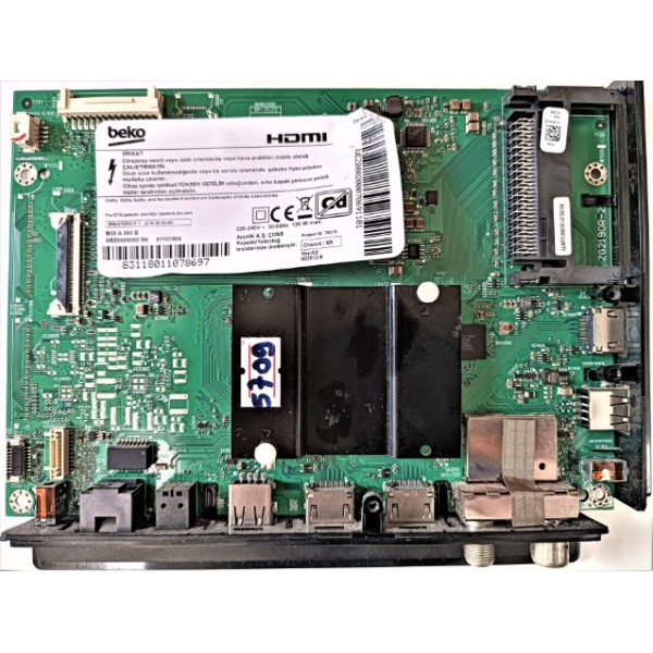 BEKO , ZG2190R-22 , UGPAXZ , BEKO , B50 A 860 B ANA KART , BEKO B50A860B ANA KARTI , ARÇELİK ,BEKO , GURINDIG , 50"  ANA KART , MAİN BOARD.