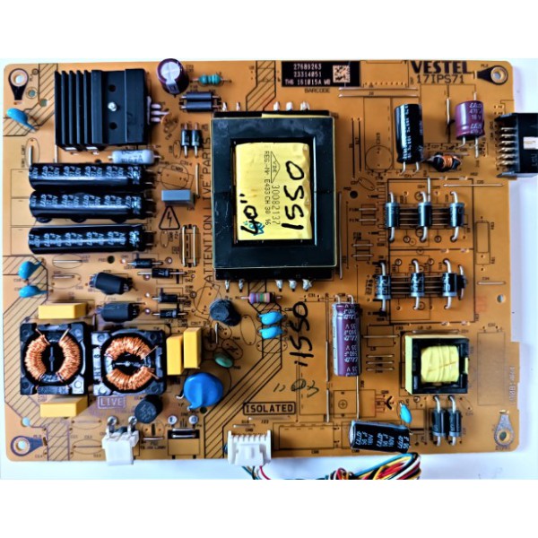 VESTEL, SEG , REGAL, 17IPS71 , 190814R4 , 27689263 , 23314051 ,  VESTEL, SEG , REGAL, 40"  POWERBOARD , VESTEL, SEG , REGAL, 40" BESLEME KARTI , PSU. 