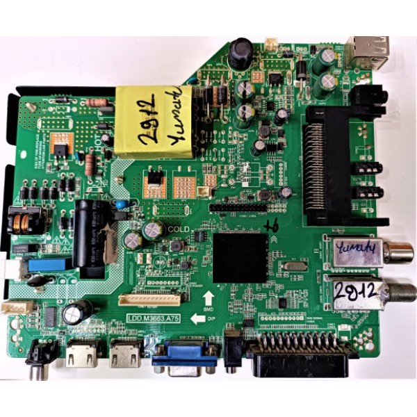 YUMATU , LDD.M3663.A75 , CQC13001100622 , ULE320267 , KB-6160 , YUMATU POWER VE MAİN BOARD , YUMATU ANAKART VE BESLEME KARTI.