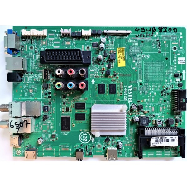 VESTEL , SEG , REGAL , 17MB120 , 10105816 , 23410784 , 49" , VESTEL 49UB8300 ANA KARTI , VESTEL 49UB8300  MAİN BOARD .