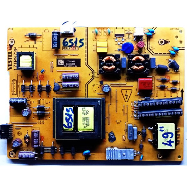 VESTEL , SEG , REGAL , 17IPS72P , 27782977 , 23335952 , 250316R3 , VESTEL , SEG , REGAL , 49" POWER BOARD , VESTEL , SEG , REGAL , 49"  BESLEME KARTI , PSU.