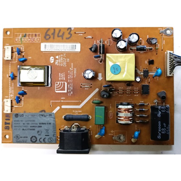 LG , L177WSBS-PF , POWER VE İNVERTER KARTI , AIP-0166 ,TU78Q2 , LG LCD MONİTÖR BESLEME İNVERTÖR KARTI.