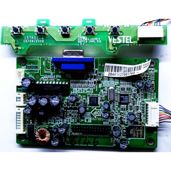 VESTEL , EXPER , PM525LC5C , EXPER 19" LCD MONİTÖR ANA KARTI.