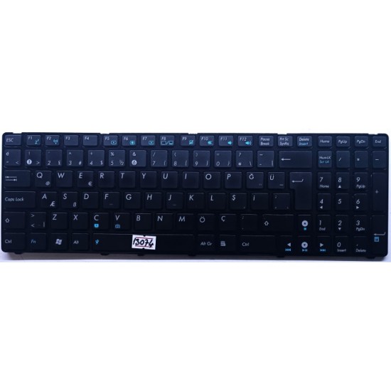 ASUS K52F TR KLAVYE ORJİNAL SİYAH , AEKJ3A00020 KLAVYE , ASUS K52F SİYAH TUŞ TAKIMI , ORJİNAL ÇIKMA.