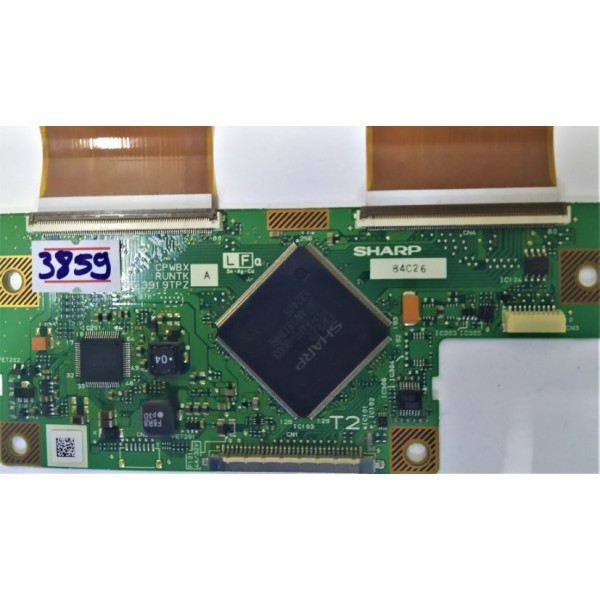 SHARP CPWBX RUNTK,3919TPZ,84C26,LOGİC BOARD, T-CON BOARD, T-CON, ADRES KARTI, TCON BOARD