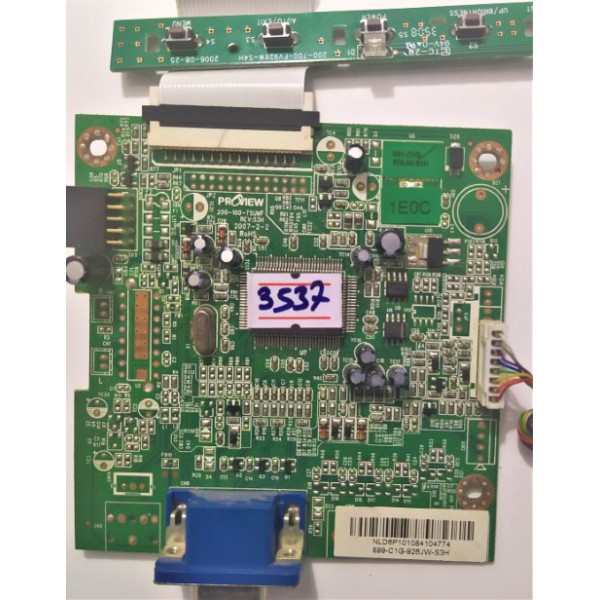 PROVIEW , 200-100-TSUMF , REV:S3H , 200-100-TSUMF   REV:S3H , NLD6P101084104774 , MONİTÖR MAİN BOARD , MONİTÖR LCD ANA KARTI.