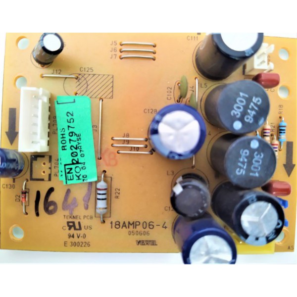 VESTEL , SEG , REGAL , 18AMP06-4 , 20279752 ,VESTEL , SEG , REGAL ,  LCD SES KARTI.