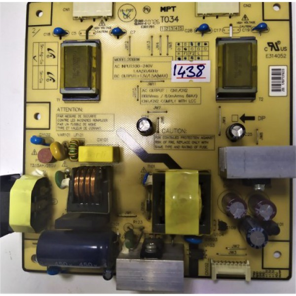 SAMSUNG MONİTÖR POWER 206BW , CN08 , BN4400182A , REV:2B , SAMSUNG MONİTÖR POWER İNVERTIR BOARD.