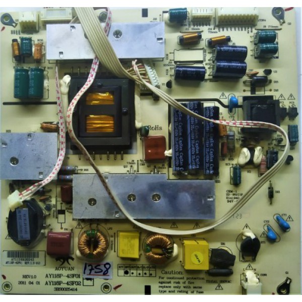 SUNNY , AXEN , AY118P-4SF01 , 3BS0025414 , AY1138A98943 , AY118P-4SF01 REV:1.0-053 , SUNNY , AXEN  , LED POWER BOARD , SUNNY , AXEN BESLEME KARTI , PSU.
