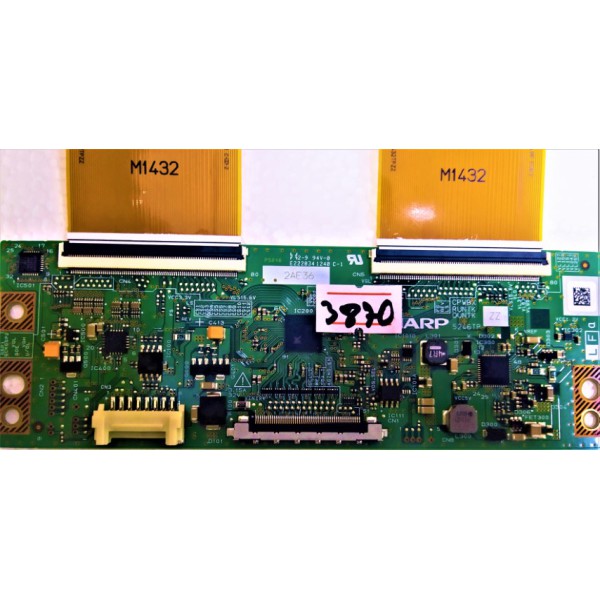  SAMSUNG , SHARP ,  CPWBX , RUNTK , DUNTK , 5246TP ZZ , 5246TP , SN-AG-CU LF A , SAMSUNG UE40EH5000 , UE40EH5300 , UE40ES5500W , LOGİC BOARD , T-CON BOARD , T-CON , ADRES KARTI , TCON BOARD.