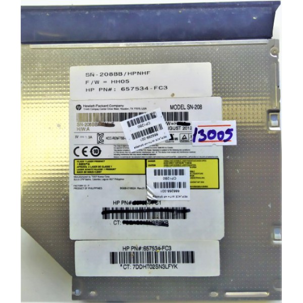 HP RT3290-C2 , RT3290LE , SN-208BB/HPNHF , HH05 , 657534-FC3 , SN208  , HP RT3290-C2 , RT3290LE DVD RAYTIR