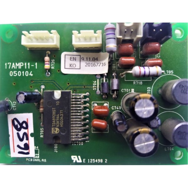 VESTEL ,17AMP11-1 , 050104 , VESTEL PLAZMA SES KARTI.