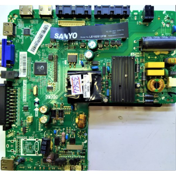 SANYO , TP.VST59.P83 , SANYO  LE102S12FM MAİN VE POWER BOARD , SANYO  LE102S12FM ANA KART VE BESLEME KARTI , NORDMENDE  LE 102N12FM ANA KART VE BESLEME KARTI , SUNNY , AXEN , SANYO , NORDMENDE , SKYTECH , ÜNÜVARSEL ANA KARTI.
